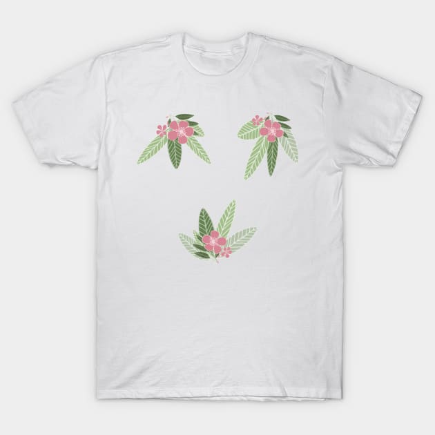 Pretty little pink flower bouquets T-Shirt by DesignsbySerahO